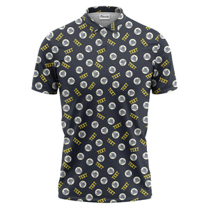 custom logo text polo shirt hawaiian shirt