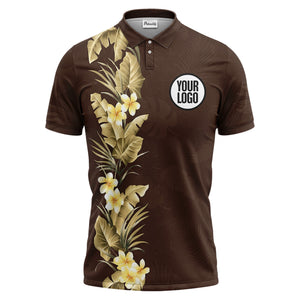 tropical floral polo shirt custom polo shirt
