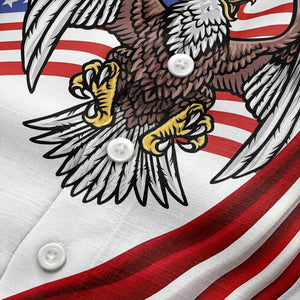 soaring stars and stripes eagle patriotic usa american flag hawaiian shirt for men