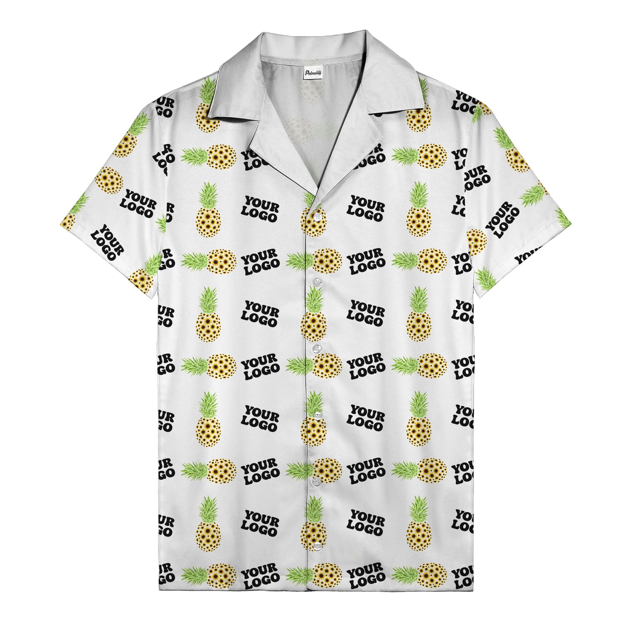 sunflower pineapple mosaic hawaiian shirt for men