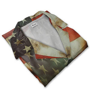 USA Patriotic Soldiers & American Flag Military Hawaiian Shirt – Army Pride