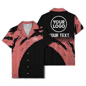 abstract paint splash modern art hawaiian shirt for men