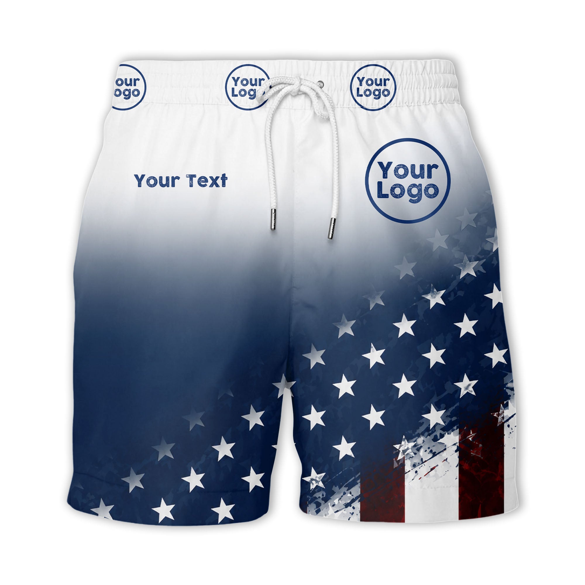 american flag stars & stripes patriotic hawaiian shirt for men