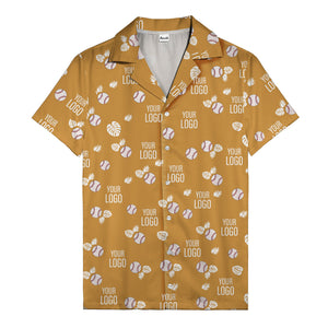 Baseballs Flying Through Tropical Leaves Polo Shirt For Men
