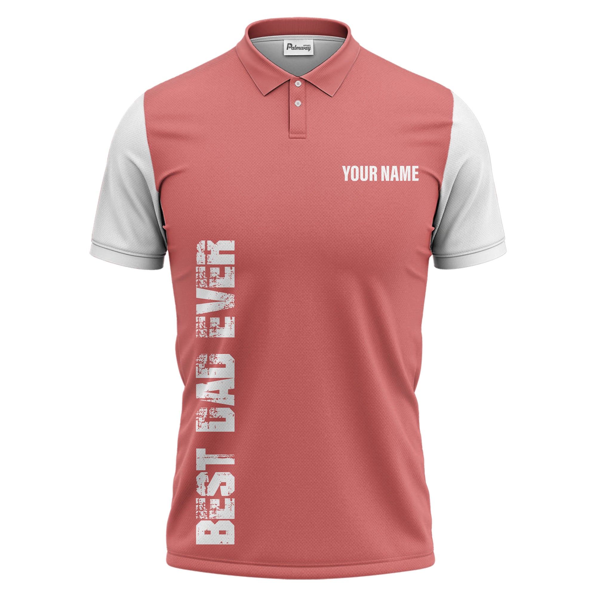 best bag ever vertical text black white modern graphic polo shirt for men