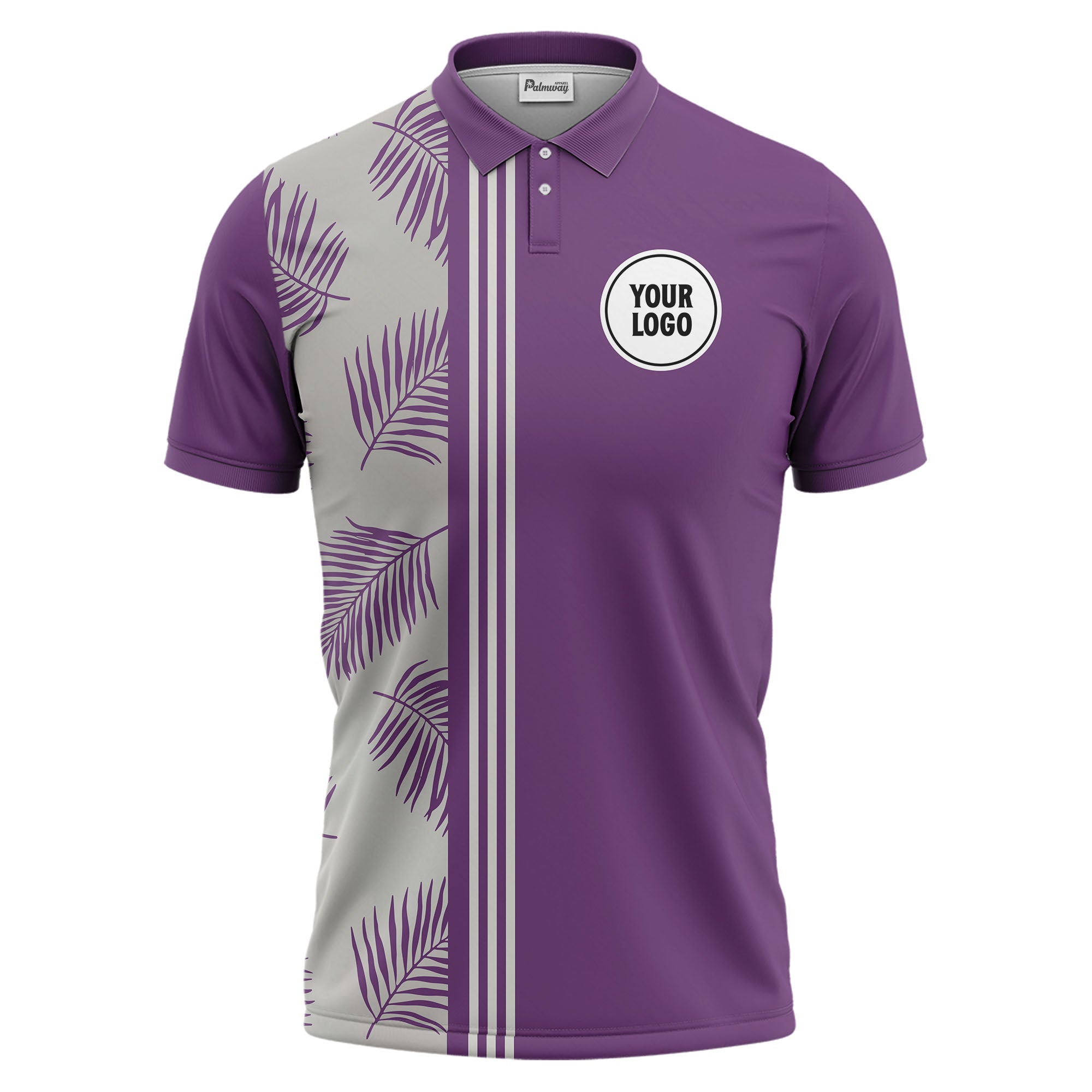 tropical palm leaves polo shirt hawaiian shirt