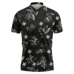 tropical foliage polo shirt hawaiian shirt