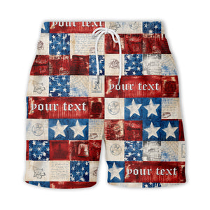 patchwork stars & stripes liberty bell eagle 1776 hawaiian shirt