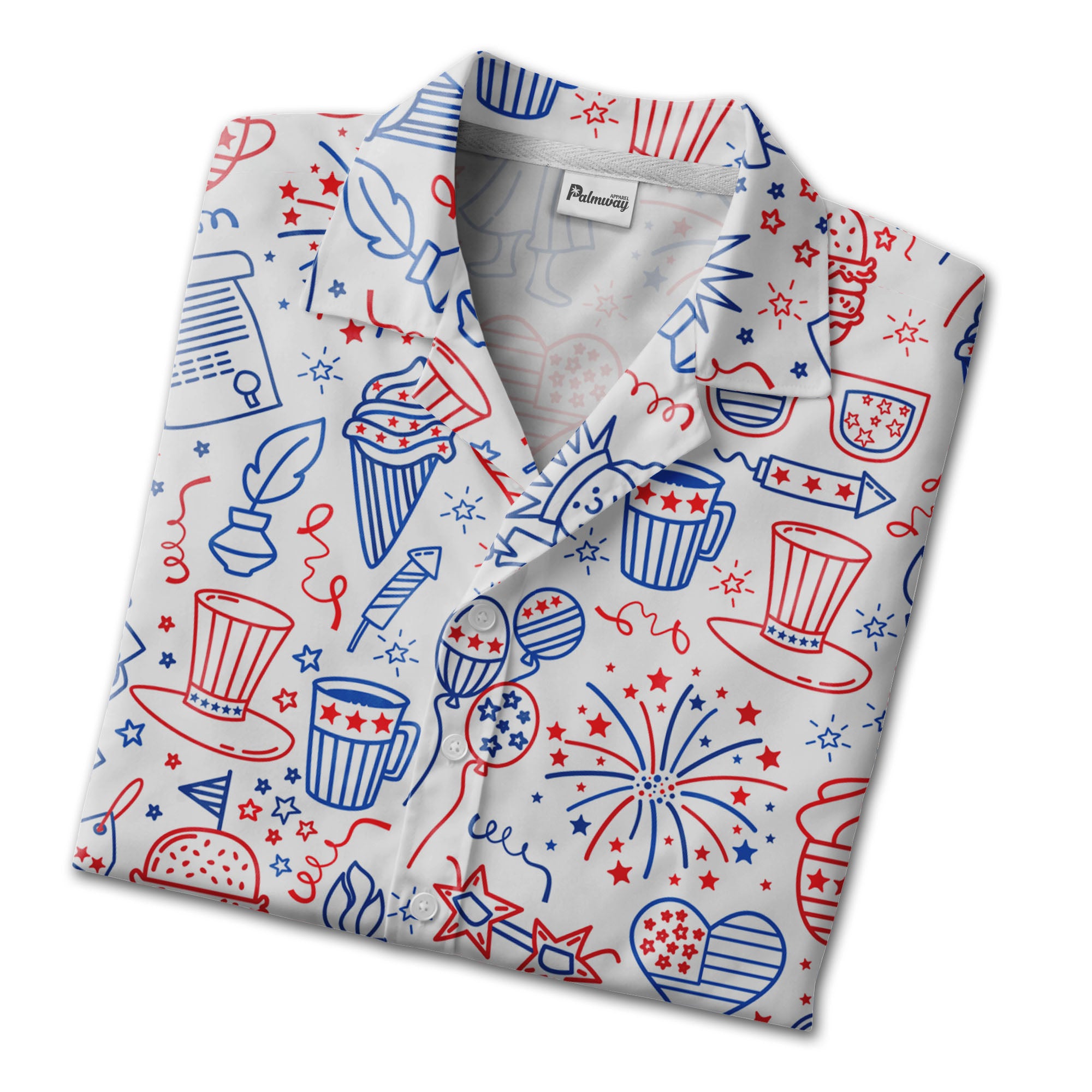 America Independence Day Fourth Of July Cool Art Hawaiian Shirt