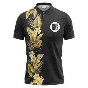 tropical floral polo shirt custom polo shirt