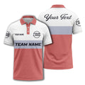 custom team name logo horizontal stripe polo shirt for men