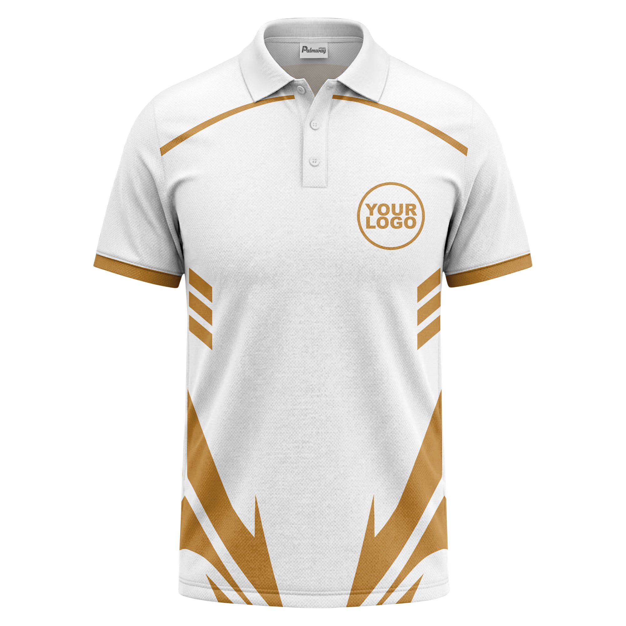 lightning bolt graphic custom logo sporty modern polo shirt