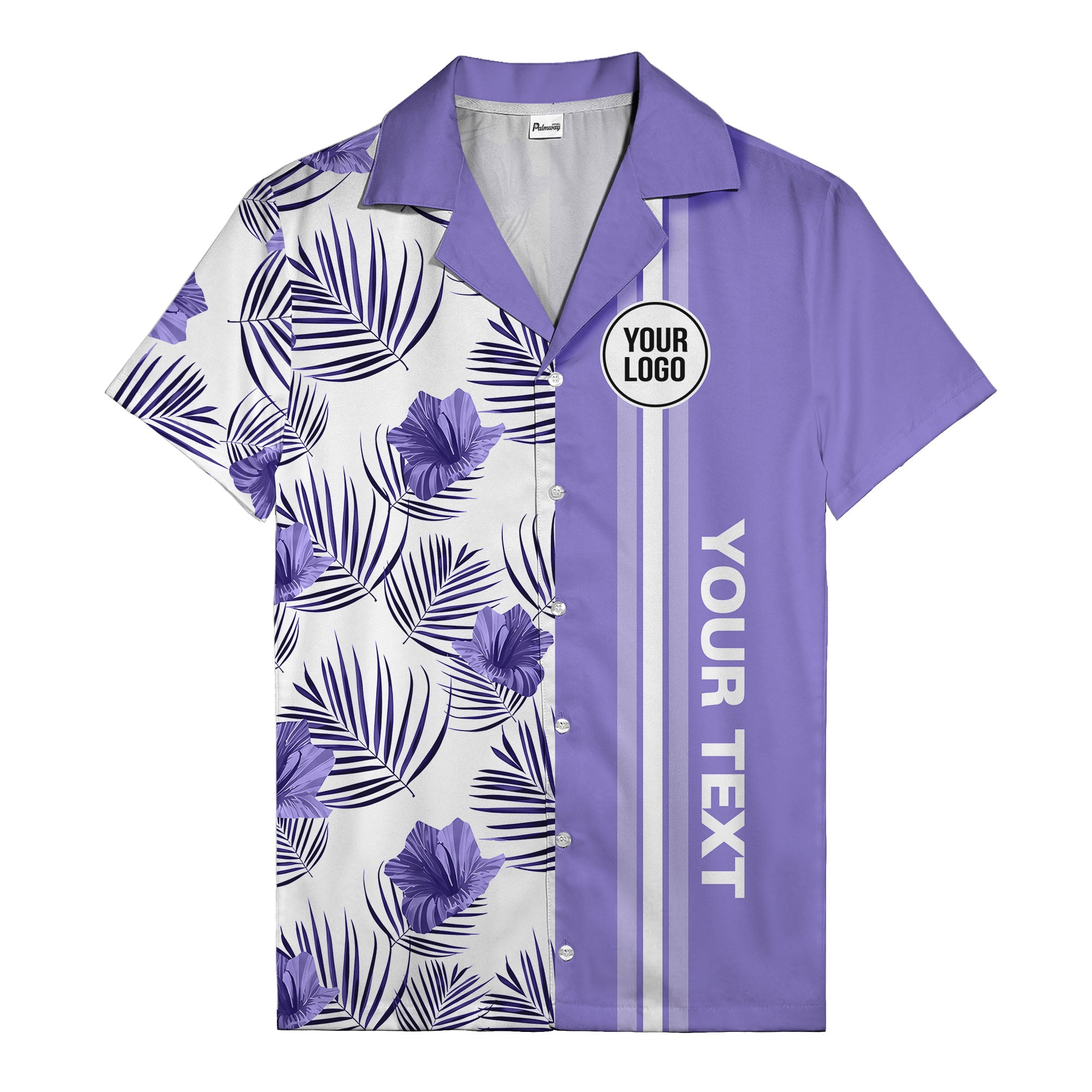 jet black monochrome tropical floral leaves hawaiian shirt for men