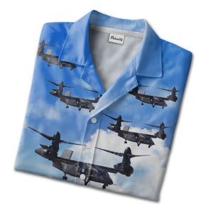 Us Army Bell V-280 Valor Flying Over Fort Worth, Texas Trendy Hawaiian Shirt2
