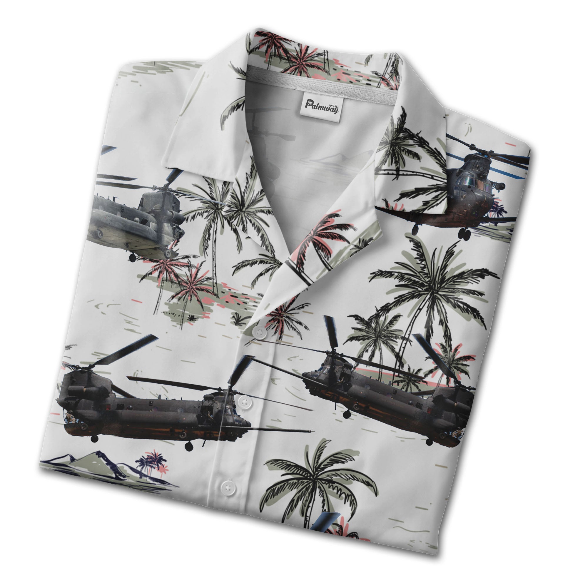 US Army Boeing MH-47G Chinook Trendy Hawaiian Shirt Military Inspired App