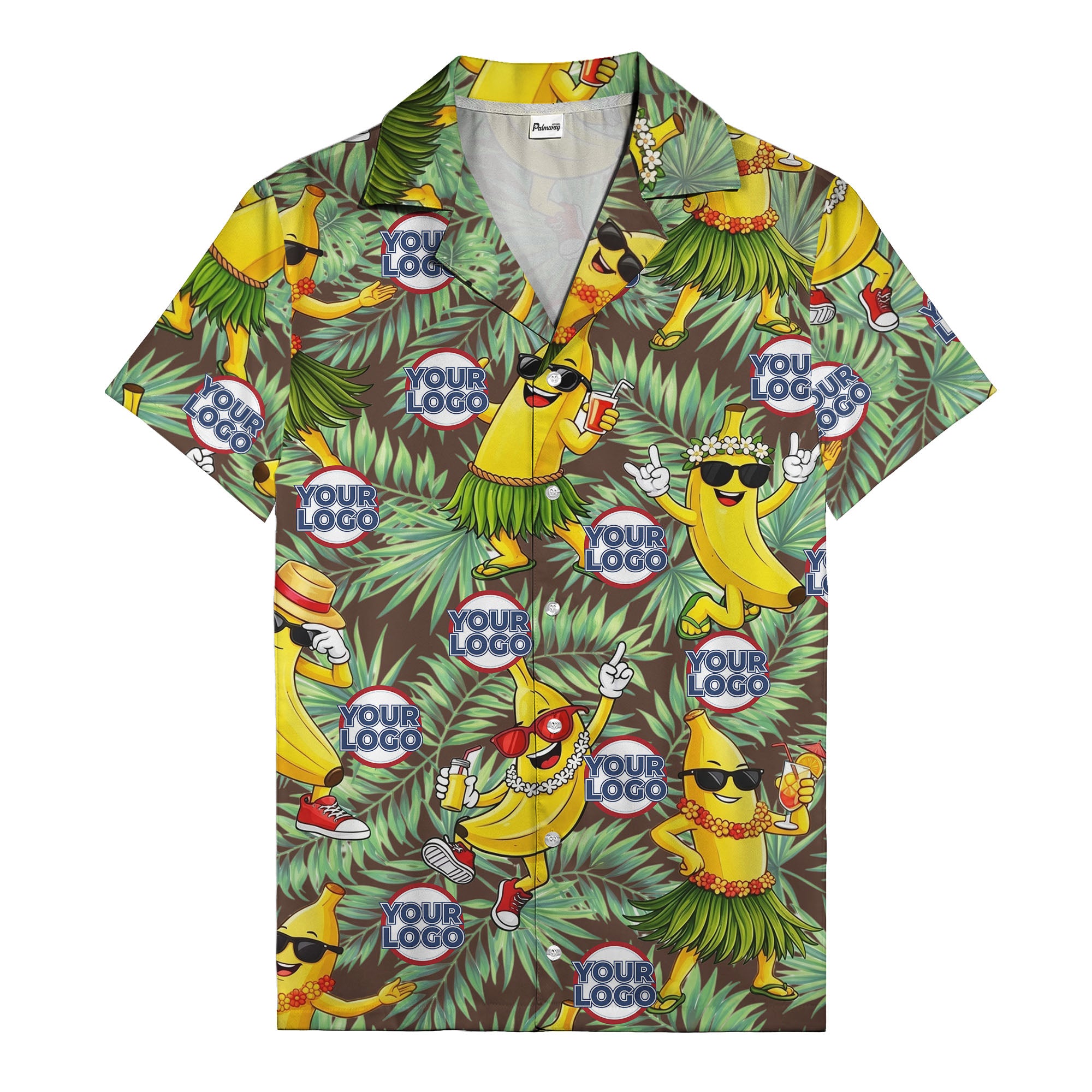 banana luau party cartoon bananas in sunglasses hawaiian shirt