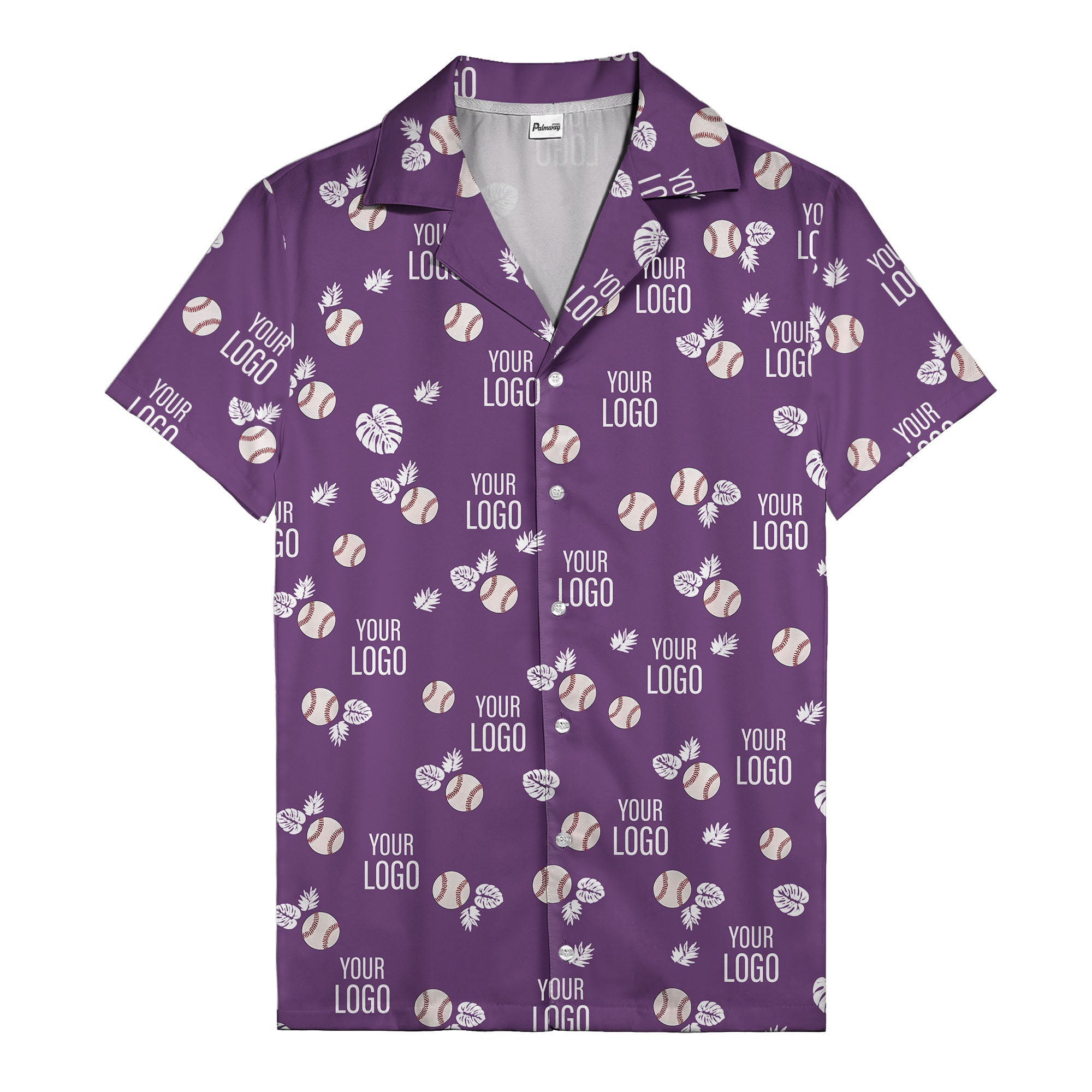 Baseballs Flying Through Tropical Leaves Polo Shirt For Men