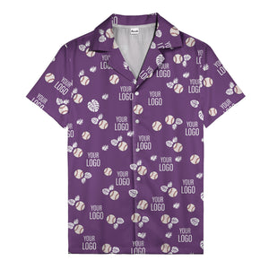 Baseballs Flying Through Tropical Leaves Polo Shirt For Men