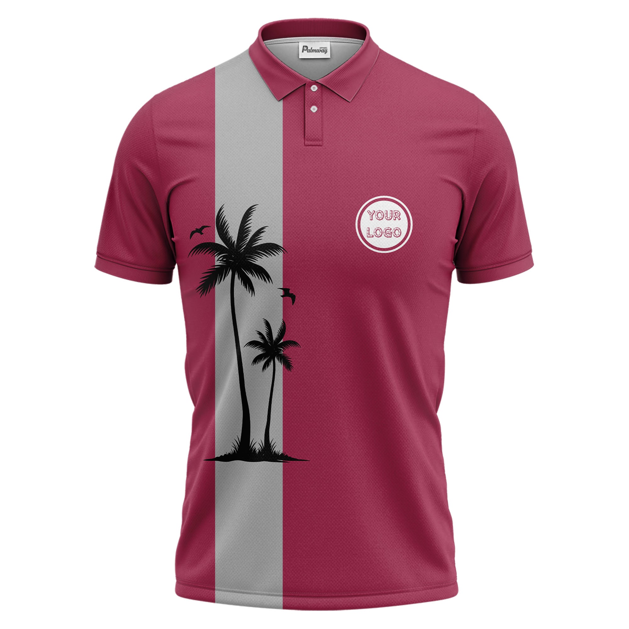 tropical palm tree polo shirt custom polo shirt