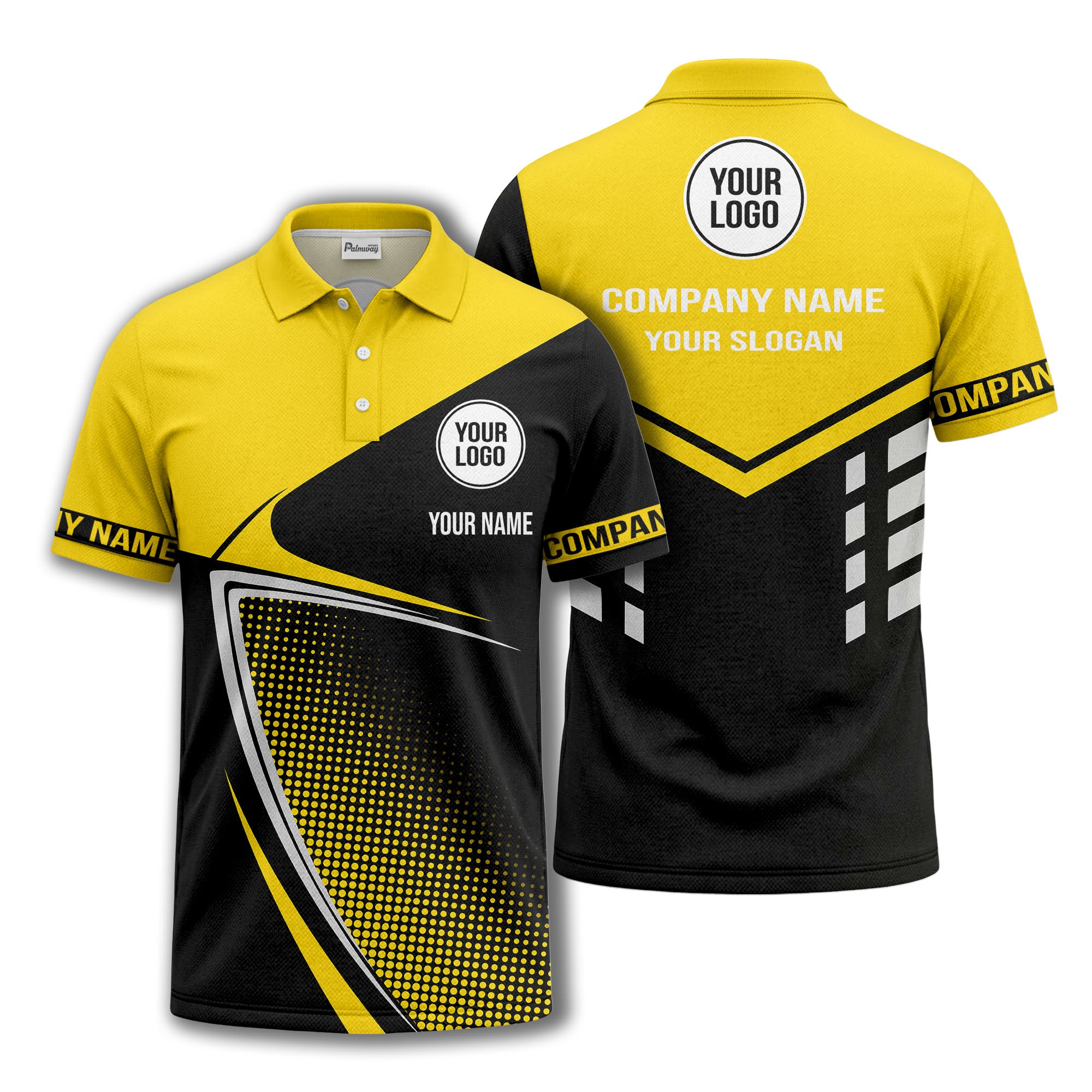 diagonal stripe dot geometric polo shirt for men