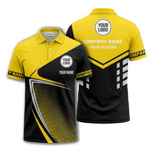 diagonal stripe dot geometric polo shirt for men