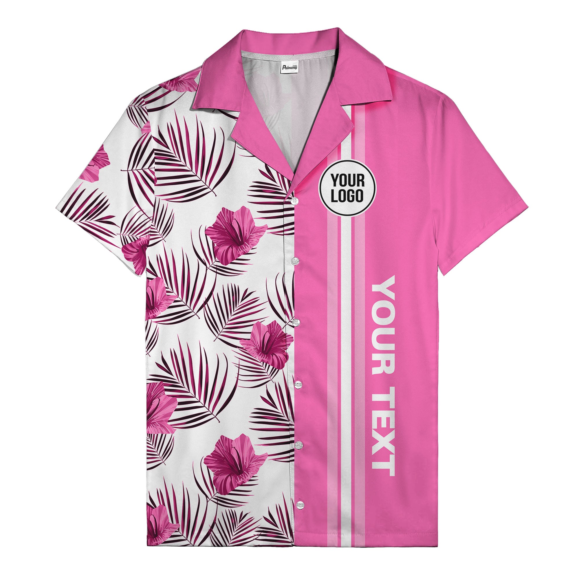 jet black monochrome tropical floral leaves hawaiian shirt for men
