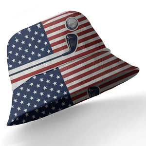 stars stripes golf clubs patriotic red white blue hawaiian shirt for men