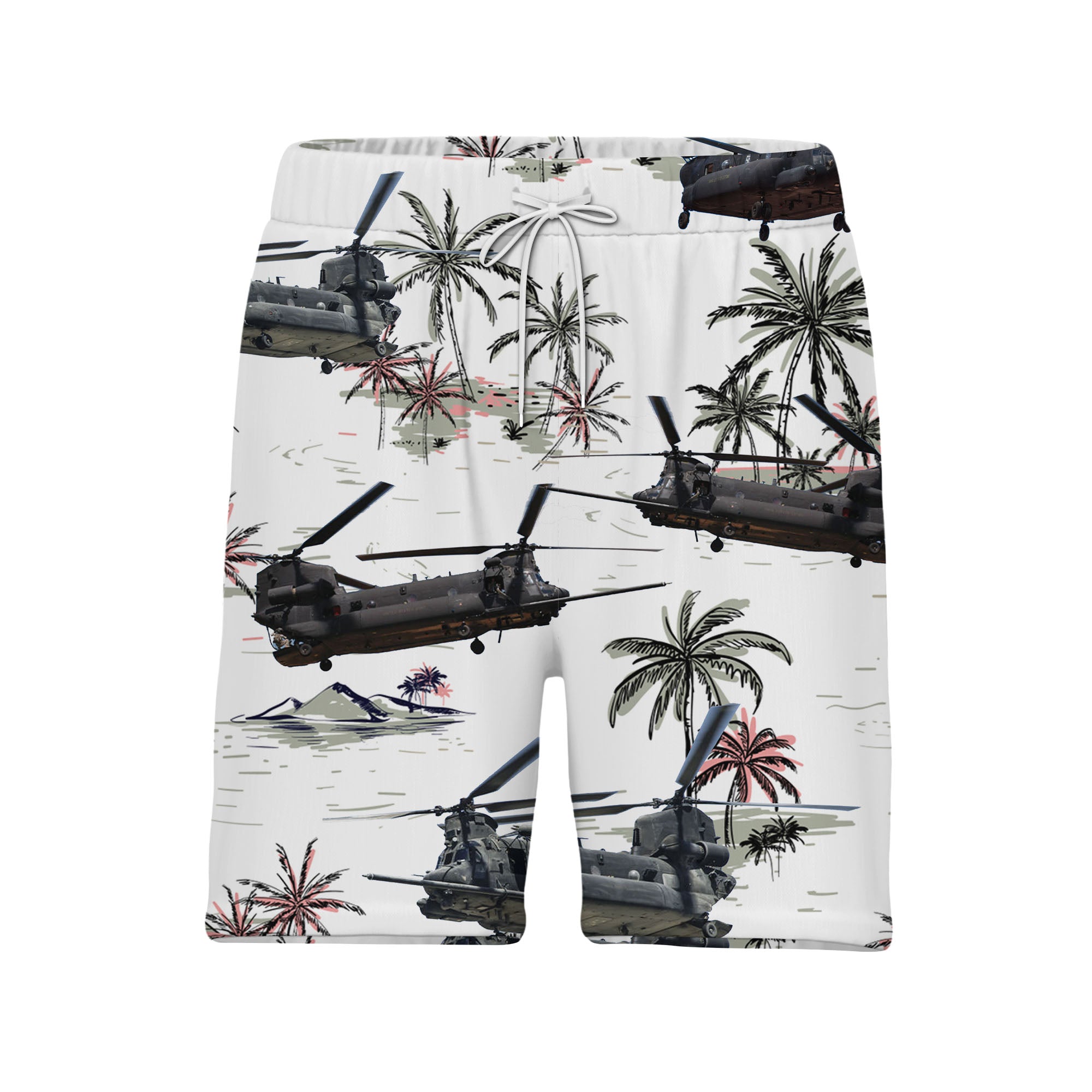 US Army Boeing MH-47G Chinook Trendy Hawaiian Shirt Military Inspired App