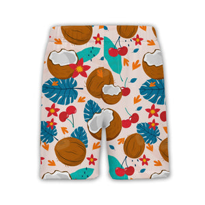 Aqua Blue Margarita Flip-Flop Hawaiian Shirt with Watermelon and Popsicles