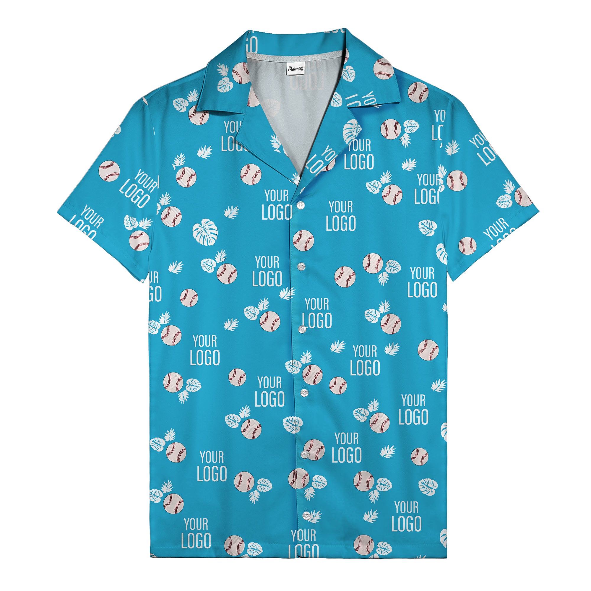 Baseballs Flying Through Tropical Leaves Polo Shirt For Men