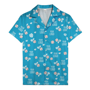 Baseballs Flying Through Tropical Leaves Polo Shirt For Men