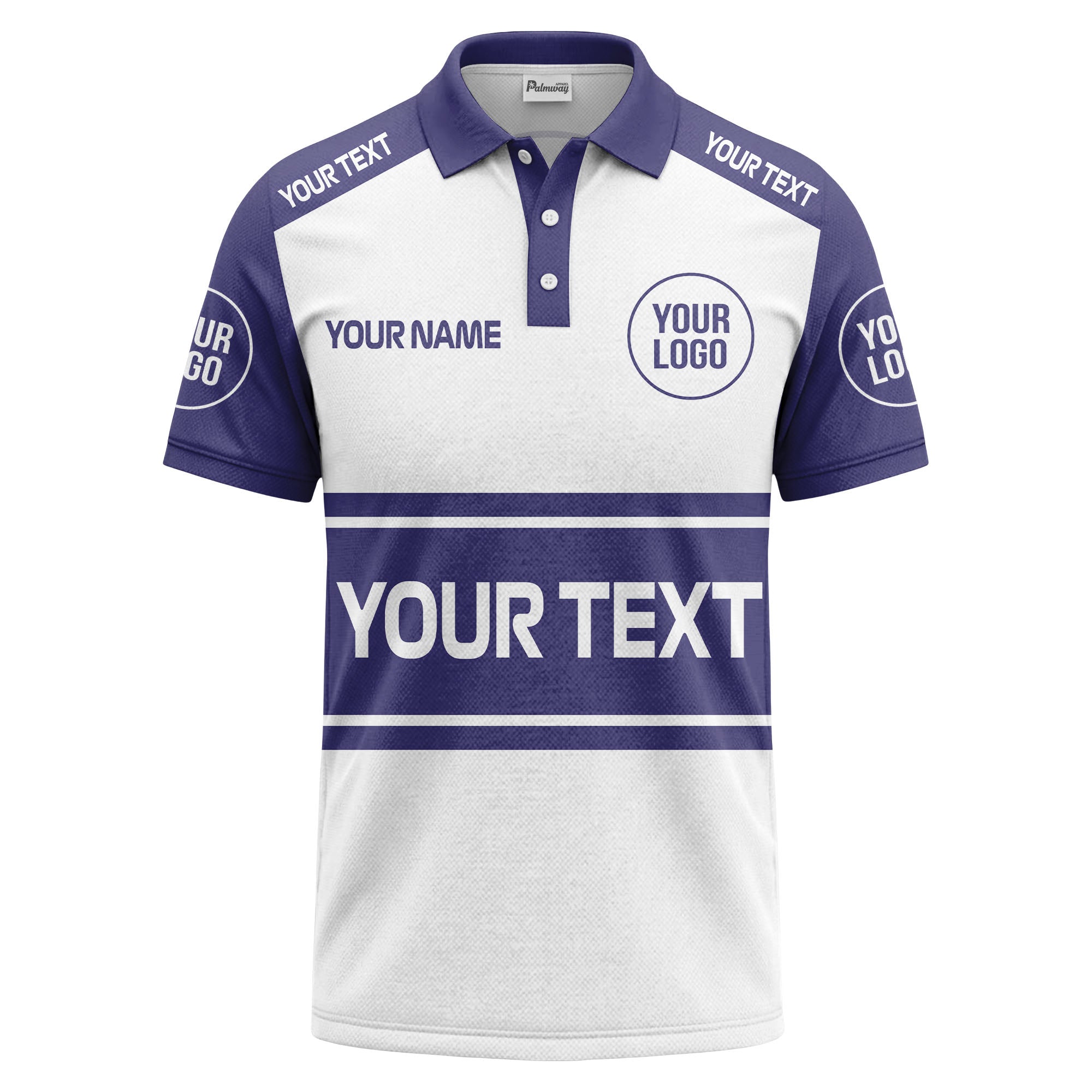 customizable logo & text sport jersey polo shirt for team gear