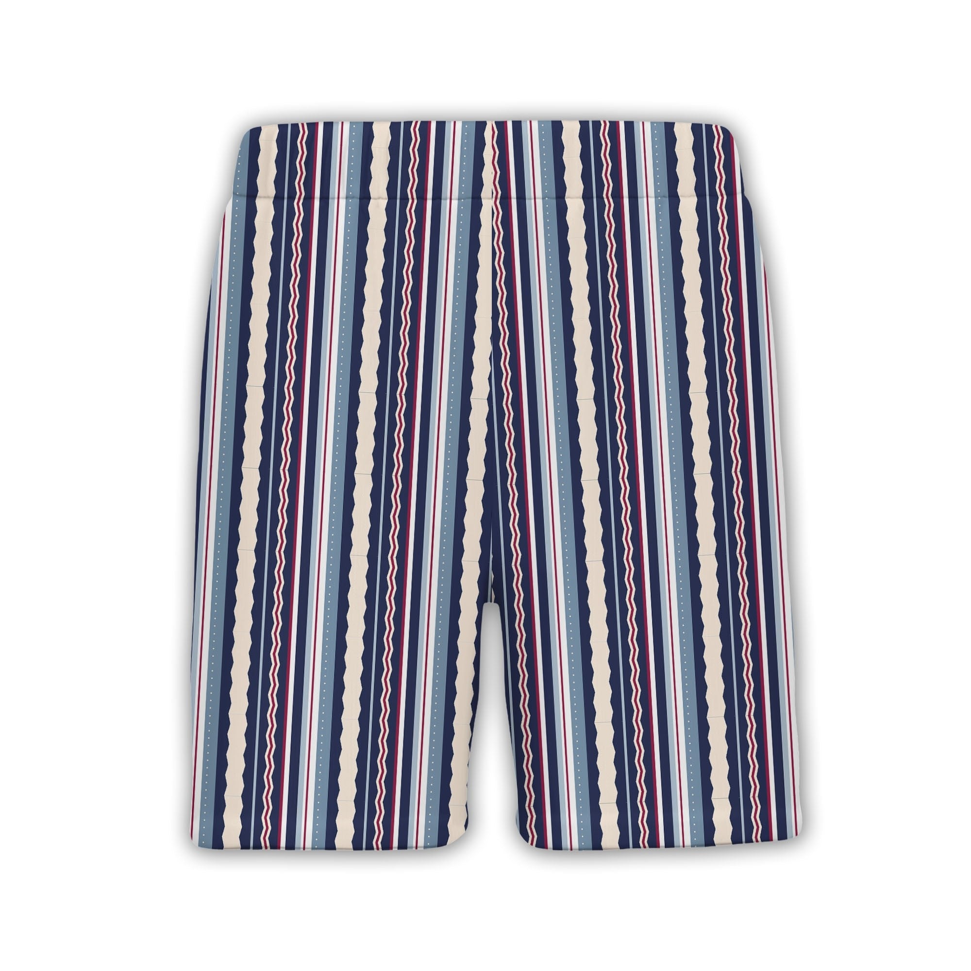 Nautical Vertical Stripe Hawaiian Shirt Preppy Classic Style