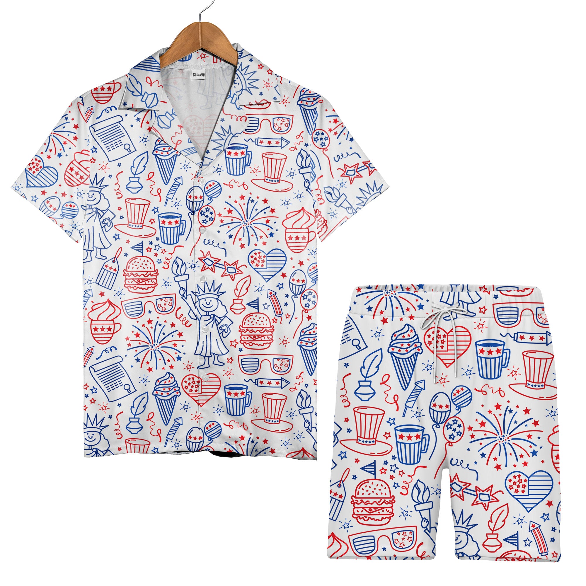America Independence Day Fourth Of July Cool Art Hawaiian Shirt