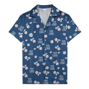 Baseballs Flying Through Tropical Leaves Polo Shirt For Men