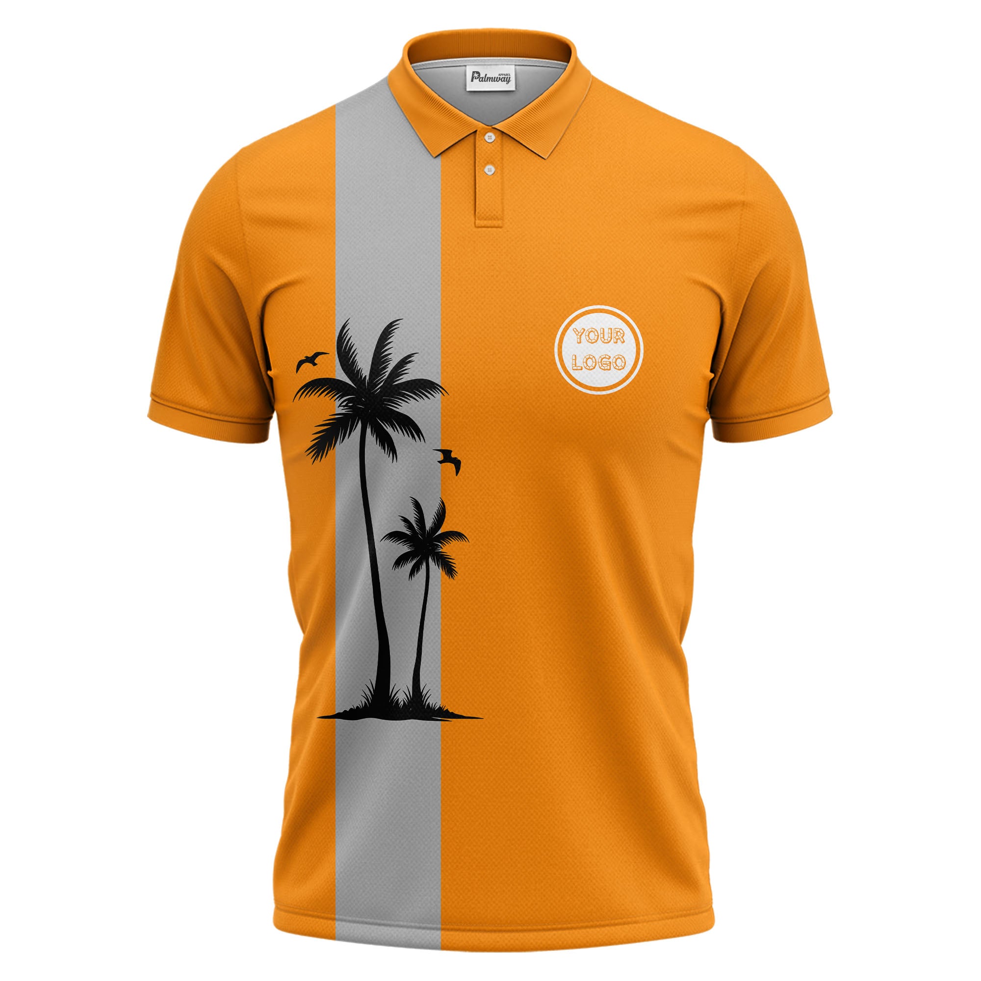 tropical palm tree polo shirt custom polo shirt