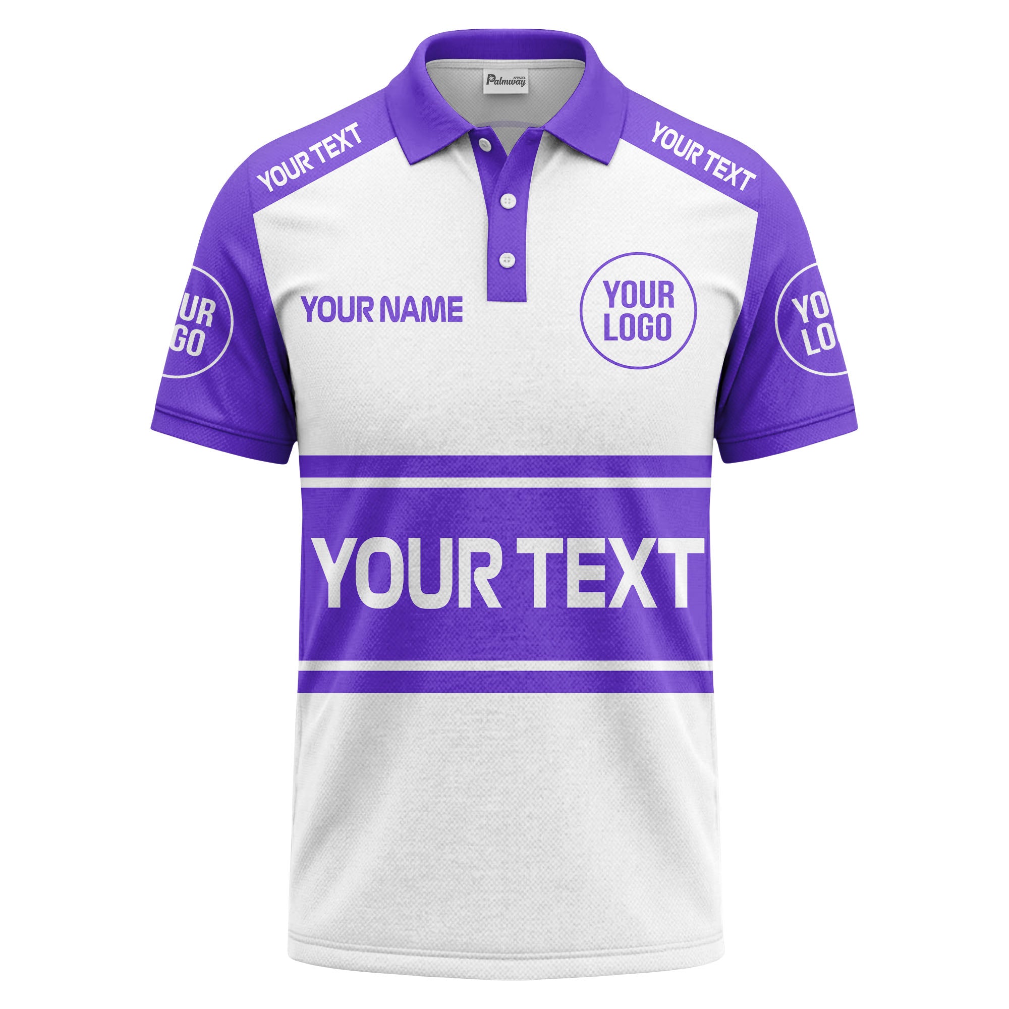 customizable logo & text sport jersey polo shirt for team gear