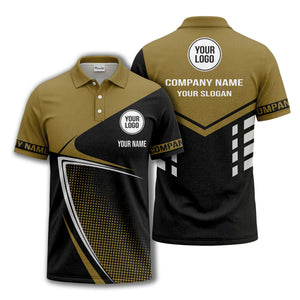 diagonal stripe dot geometric polo shirt for men