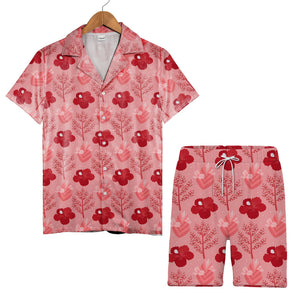 Sweet Valentine Hearts Hawaiian Shirt with Cupid Arrows and Envelopes