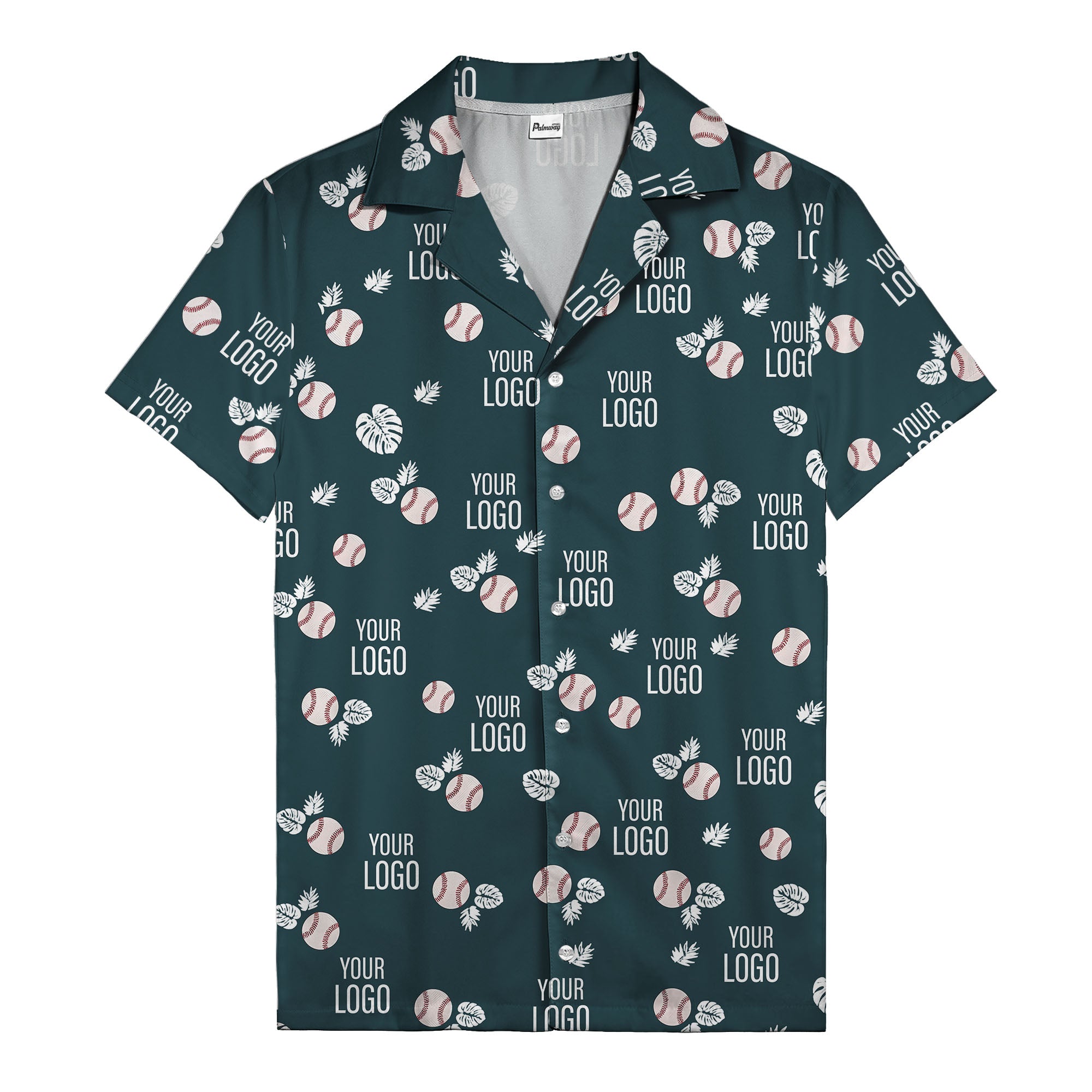 Baseballs Flying Through Tropical Leaves Polo Shirt For Men