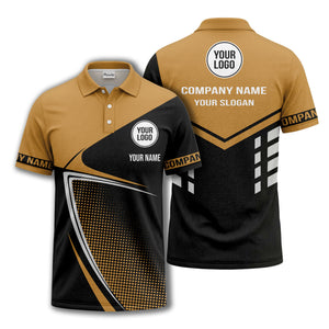 diagonal stripe dot geometric polo shirt for men