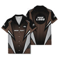 hexagon grid lightning bolt hawaiian shirt for men