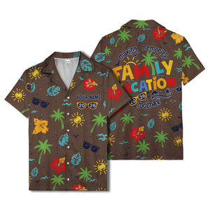 hibiscus palm sunglasses watercolor hawaiian shirt for men