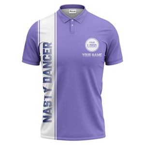repeating logo & custom text illustration polo shirt for team sports