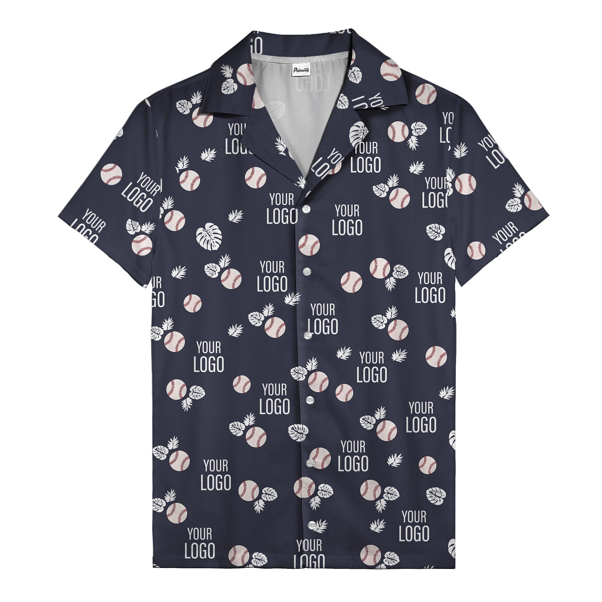 Baseballs Flying Through Tropical Leaves Polo Shirt For Men