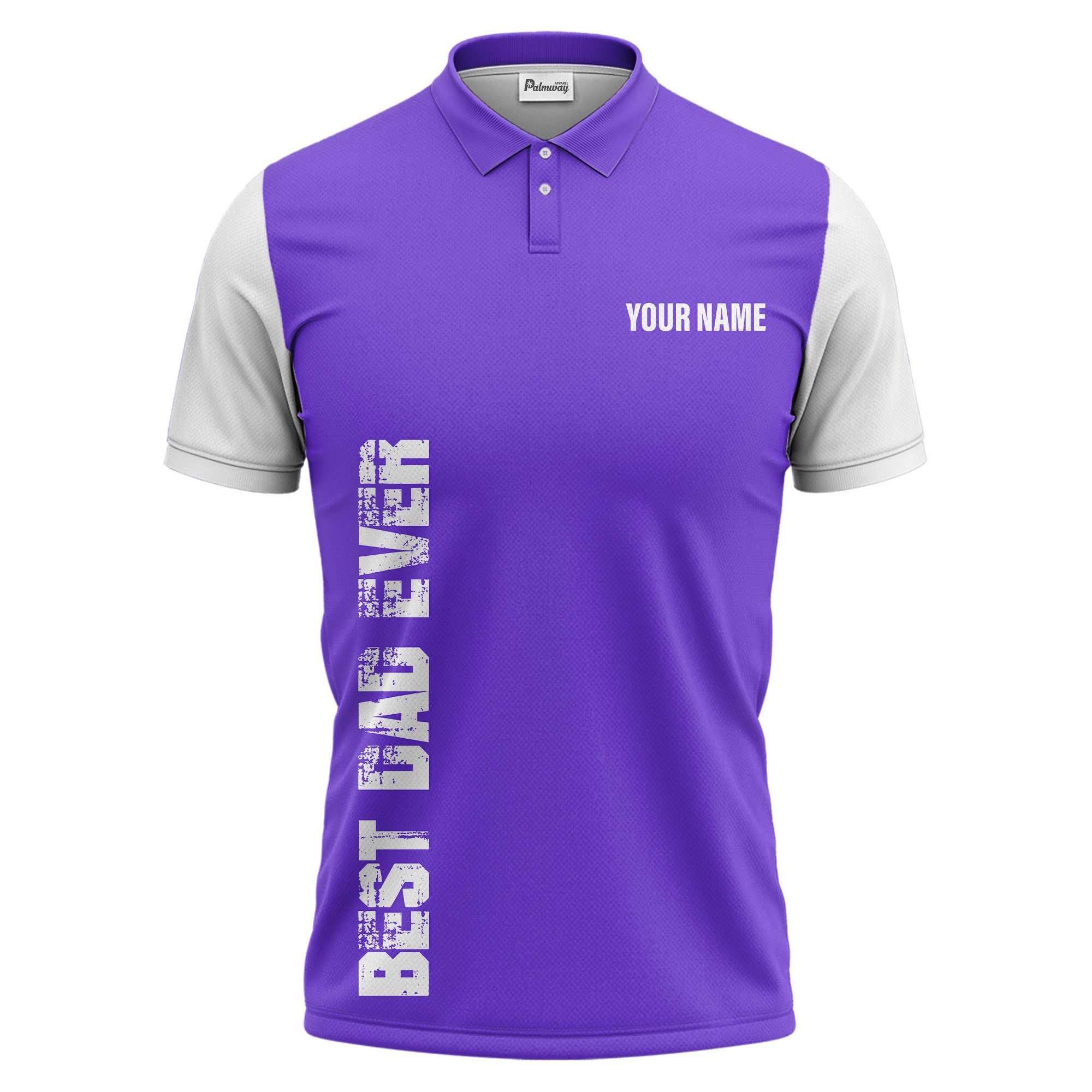 best bag ever vertical text black white modern graphic polo shirt for men
