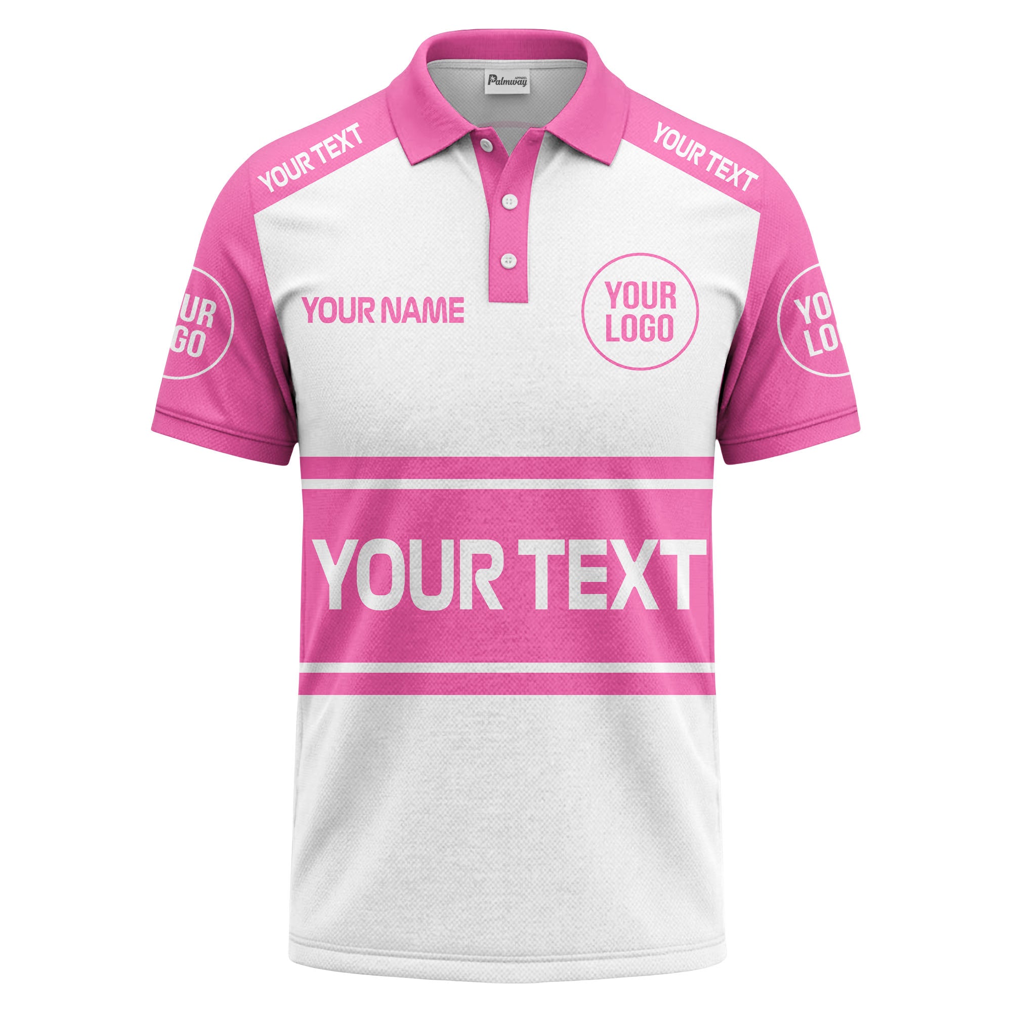 customizable logo & text sport jersey polo shirt for team gear