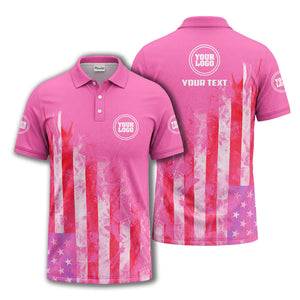 smoky american flag stars & stripes patriotic bold golf polo shirt