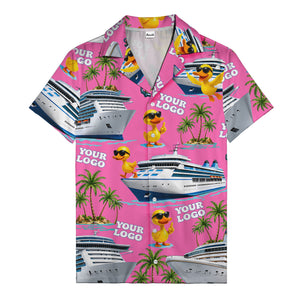 sunglasses ducks on cruise ships palm tree islands hawaiian shirt