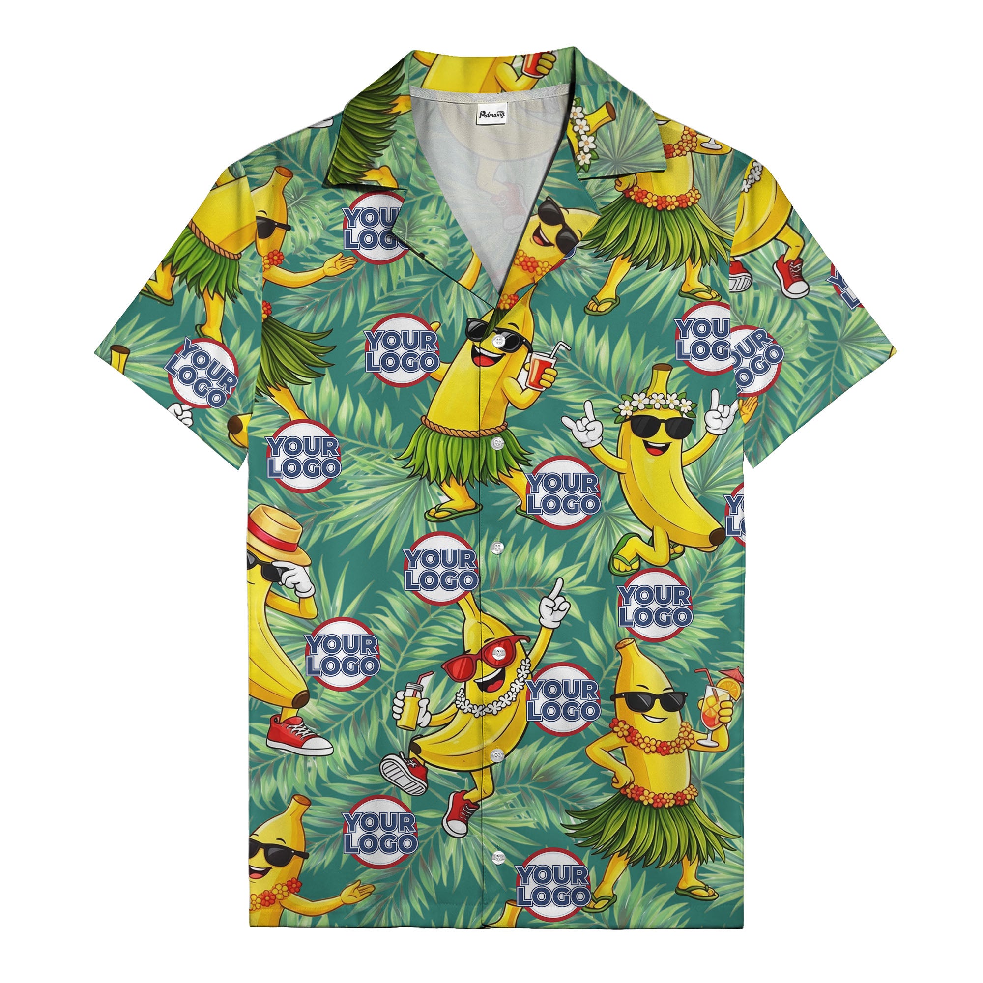 banana luau party cartoon bananas in sunglasses hawaiian shirt